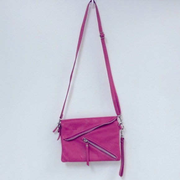 Borgo Degli Etruschi Leather Crossbody Wristlet - Picture 1 of 10